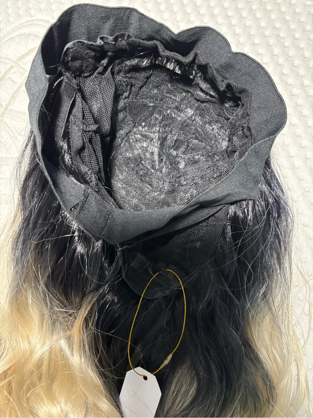 18 Inch Super Soft Bounce Headband Wig Black Silver Gray Ombre Wavy Heat Safe Ha